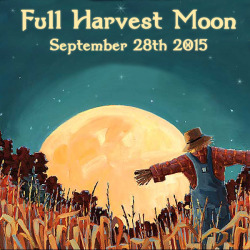wiccateachings:  Tonight is The Full Harvest Moon. It is called the Harvest Moon because at the end of September crops which were seeded in Spring are ready to be harvested. It is the final harvest before Winter, so crops, fruit and grain would be stored