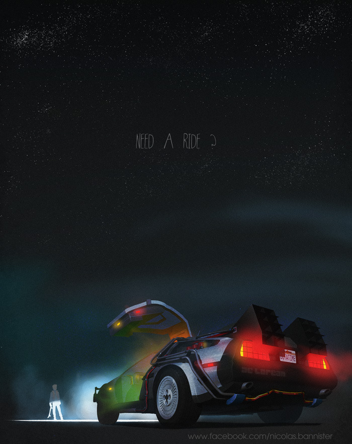 ca-tsuka:  BannCars.Posters of famous cars and vehicles in TV, movies and videogames.By