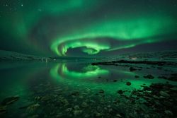 thenewenlightenmentage:  Aurora Borealis in Norway Image Credit: Raymo Photography