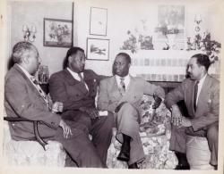 Vintageblackglamour:  Langston Hughes Meets With Paul Robeson, Canada Lee, And Arna