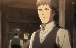 willow-mariah:I couldn’t sleep last night and was staying up super late. Then I thought about Jean mistaking Mikasa for Eren after I saw Eren’s long hair in chapter 97. I then cracked myself up imagining Jean in season 1 and thinking of photoshopping