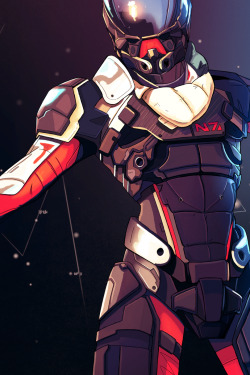 mothblank:  What I ~think~ the new Mass Effect N7 armour looks like based on the E3 Andromeda trailer  