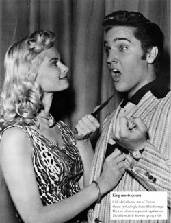 Irish McCalla &amp; Elvis Presley, 1956.
