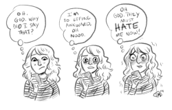 boyscanhurtaswell:  tarabba:  This is my logic. I shouldn’t be allowed to talk to people. Social anxieties, man. Overthinkin’ everything.  Literally how I get after a shift  Why does that kind of look like me&hellip;.