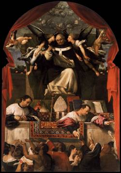 renaissance-art:  Lorenzo Lotto c. 1542 The Alms of Saint Antoninus 