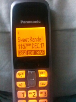 hotchristmas:  who is sweet randall and why is he calling my house 