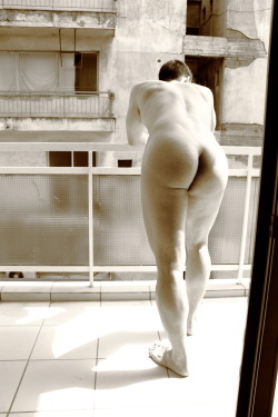 urbannudism: balcony nudism photo by Menelas Siafakas http://vimeo.com/user17954288   