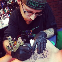 Our Tattoo Artist The one and only Richard Powell from The Tattoo Zone in South Boston,  VA
