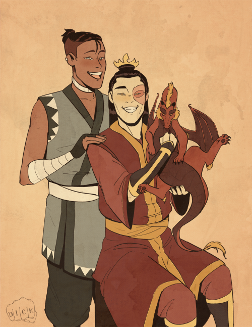 dickpuncherdraws:  zukka week 2020 day 6: family fire lord zuko’s official family portrait is…unconventional, to say the least 