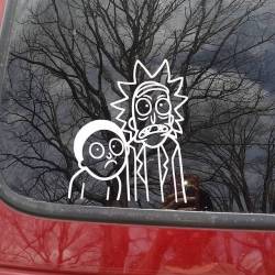 My Rick and Morty car sticker by Richard! My face when I&rsquo;m driving near anyone. Lmao