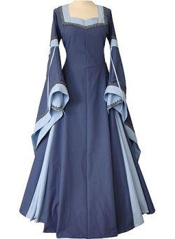 littlemissantisocialite:  royals-and-quotes:Vintage Royal Medieval Dresses - BlueI’m not much for fashion (or dresses), but these are beautiful and I want to wear them forever.