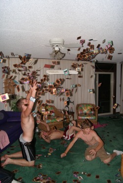 dingraha:  snealiv:  The single greatest picture ever taken in my life. We threw Yu-gi-oh cards at the ceiling fan to watch them scatter, and just happened to take a picture right at this exact moment. To this day, this is the only time I’ve ever heard