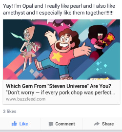 My little sister took that SU personality quiz on Facebook and this is what she wrote when she posted it on Facebook and I thought it was really cute