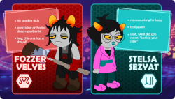 whatpumpkin: Troll Call! Curious about THESE new signs, that you can see? These trolls are a lot more cooperative than last week’s, after all. Take the Extended Zodiac Test! And don’t forget to the check out the Hiveswap Comics Contest. 