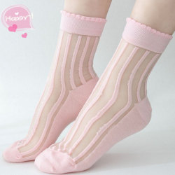 littlealienproducts:  Pink Lace Socks // Ů 