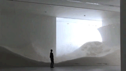  Tokujin Yoshioka&rsquo;s project &lsquo;snow&rsquo; is a dynamic 15-meter-wide installation. It consists of a scene depicting hundreds of kilograms of light feathers blowing all over and falling down slowly is meant to remind us of the snow scape of