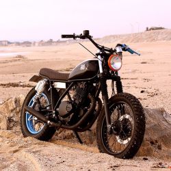 bikebound:  On the Blog:  Big-Bore Suzuki #GN250 #scrambler by @trintaeum_motorcycles of Portugal. âš¡ï¸Link in Profile!âš¡ï¸
