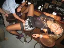 cougar2life:  specific-filth:  sexynflexy: After a few drinks, your wife gets a little carried away when she makes new friends at the bar.  cummywife:  specific-filth:  sexynflexy: After a few drinks, your wife gets a little carried away when she makes