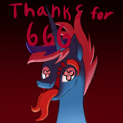 THANK YOU FOR 666 FOLLOWERS! ITS SURPRISING THAT I&rsquo;VE GOTTEN THIS FAR! I LOVE YOU ALL SO MUCH! &gt;w&lt; EVEN THOUGH, and I&rsquo;ve repeated this alot, I DON&rsquo;T REALLY POST MUCH OR ANYTHING! YOU GUYS ARE AMAZING!