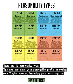 vovler:  This one is mine : The ENFP personality is a true free