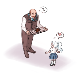 klein prob gave her more sweets than was necessary bc she was a sad baby 