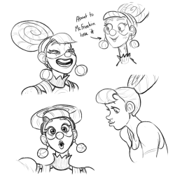 bonkalore:  Some Lola Pop doodles I finally got around to doing yesterday~ She’s a fun one, tho it still felt hard to draw her as close as I could to how she looks. She’s just so pretty… Was interesting doing her without the mask and such. Also