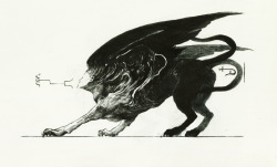 denisforkas:  Sphinx vignette, 2011 Ink on paper, 21 x 29 cm 