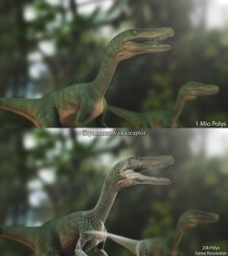 mrpunchinello:  [the naked velociraptors in the screencaps are only placeholders and will not be appearing in the game, there will be a different raptor model made, but I’m just showing them because they’re beautiful despite their nudity] So hey,