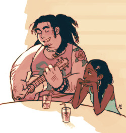 airyairyquitecontrary:  princesitx:  maariamph:  Giant hairy hippie Steven is best Steven  i have to reblog this again because like how did the artist capture just the perfect amount of both greg and rose in steven like this is 100% how he’d look grown