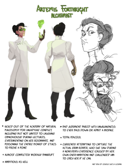 pythosblathers: A character made for a class assignment. We’re adapting H.C. Andersen’s “The Wicked Prince” pretty much however we like. A story that calls for a rotten protagonist doomed to fail means mad science time and god complex to me!