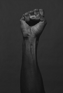 blvckasthepit:  There should be no question why I keep my fist raised so high.