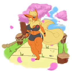 potatoartyard:  Okay so…why not Flareon? :P I tried drawing clothes again, and idk if they turned out well, but there you go! Also this is probably the biggest image set I made so far (idk if my stream ones count.)part of the reason I didnt shade this