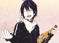  Yato and his bottle. 