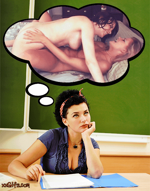 Woman dreaming about a hot lesbian play (from Porn Gifs &amp; Sex Gifs - xxGifs.com)