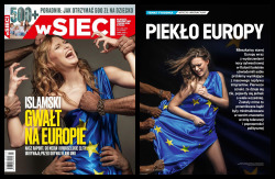 musmasters:  She was on the cover page of the magazine as per muslim master’s orders.    Europe will be raped into submission.
