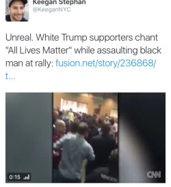 krxs10:  Black Lives Matter protester Jumped At Donald Trump Rally; Donald Says Supporter “Deserved It” Donald Trump said Sunday that the protester who interrupted his rally at a convention center here on Saturday morning was “so obnoxious and