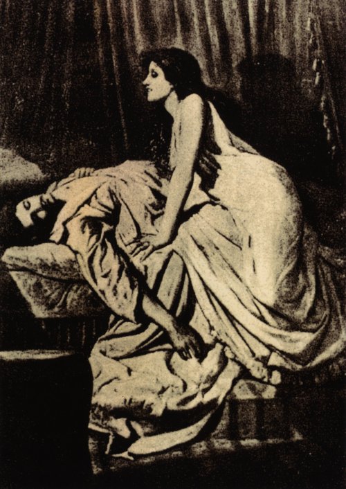 The Vampire (1897) by Philip Burne-Jones. Nudes &amp; Noises  