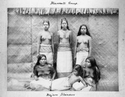edlorado:Andrew, Thomas, 1855-1939 :Majuro Islanders, [1886 or 1887]A group of young women from Majuro, in the Marshall Islands, photographed in 1886 or 1887 by Thomas Andrew. via