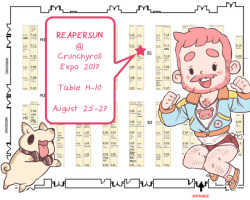Hey guys, I’m gonna be at Crunchyroll Expo next week at table H-10 with a bunch of my Sweet Bear stuff, plus new Doodlebooks! Please swing by if you’re in the area! There is also MAGWest happening at the same convention center, and they partnered