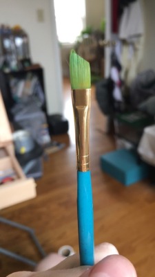 goddamndrawing:  Don’t leave your brushes in paint water overnight — this has been a PSA