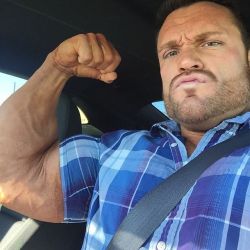 musclehunkymen:  Gotta appreciate Matthew Schmidt’s BIG, THICK biceps!