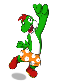 Yoshi Kid from Paper Mario: The Thousand Year DoorPossibly my favorite partner from the game, he’s great and was my go to partner.