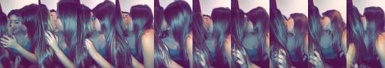 amansreaction:  Three way girl kissing frenzy