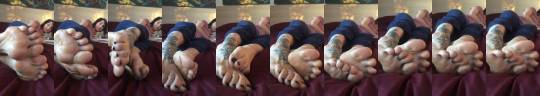 footfreak977:  lamebrain3:  m8g31:  Damn sexy  Some appetizing toes right there👣🤤😋😘  Kristie yoginny @peaceydemon massage therapist soles! 😍