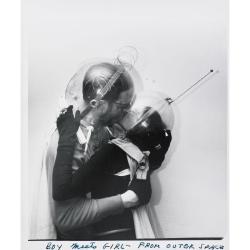 Boy Meets Girl from outer space photo by Weegee, ~1960