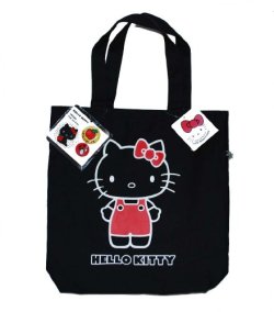 hello-kitty: Sanrio Hello Kitty 35th Anniversary Shoulder Tote Bag With Free Pins - ษ.00 ฟ.00  I got the red one from the Sanrio Luxe story in NYC over the summer!