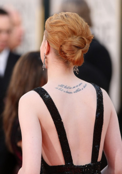 suicideblonde:  Evan Rachel Wood’s tattoo is an Edgar Allan Poe quote “All that we see or seem is but a dream within a dream”