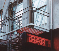 Bar Escape acrylic on gessoed panel by Gus Heinze,  2005
