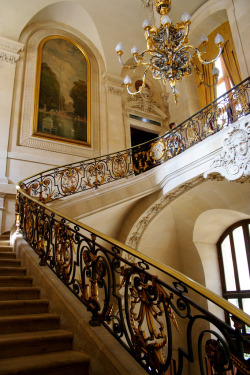 lostsplendor:  ohmayagod:  onetheme:  unfaltering:  elegant french stairwell (via roboppy)    