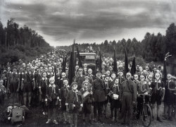 Pioneers in Defense Drill photo by Viktor Bulla, Leningrad 1937